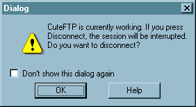 CuteFTP's uncute message