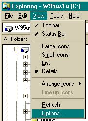 MS Explorer Options